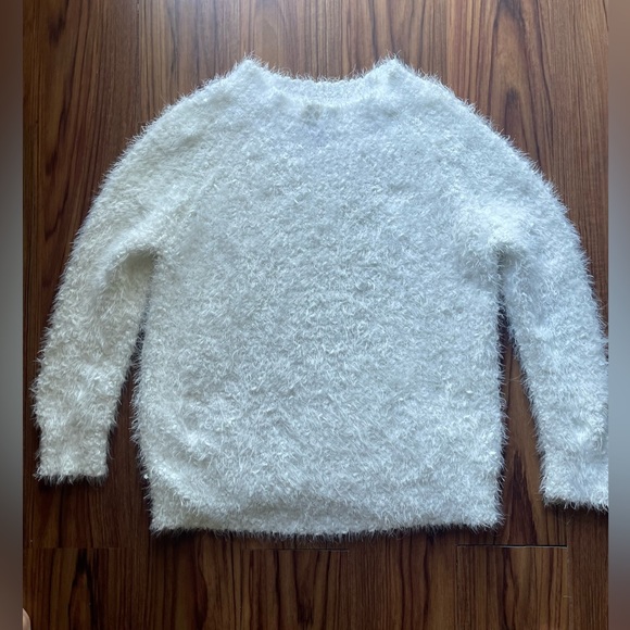 Joan Vass White Cozy Sweater Size L - Picture 6 of 10